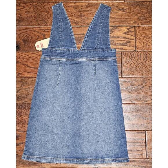 Levis Girls 12R Denim in Bristol Skirtall Overall Dress Western School Mini New - Picture 2 of 7